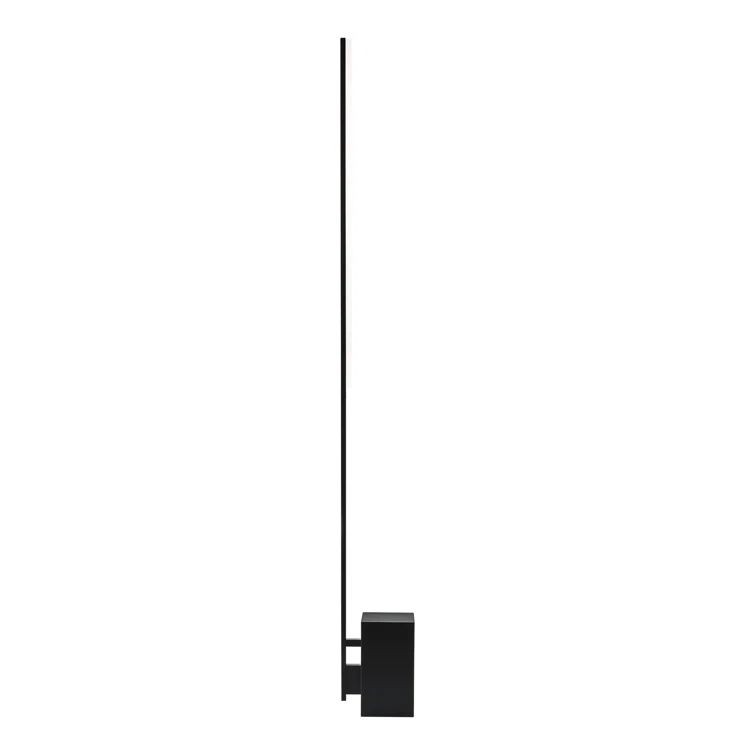 Nightshade Black Adjustable LED Floor Lamp with Shelf