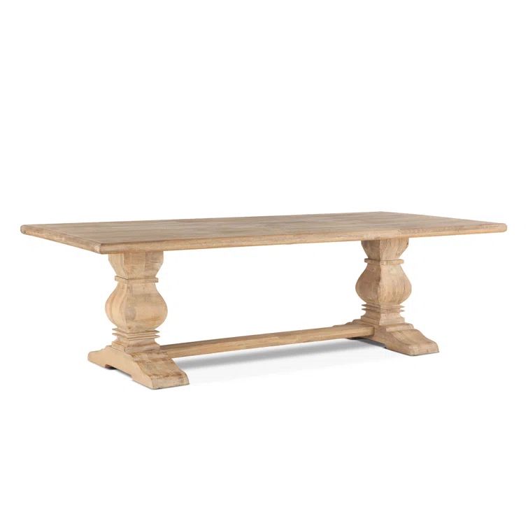 Antique Oak 108" Reclaimed Wood Farmhouse Dining Table