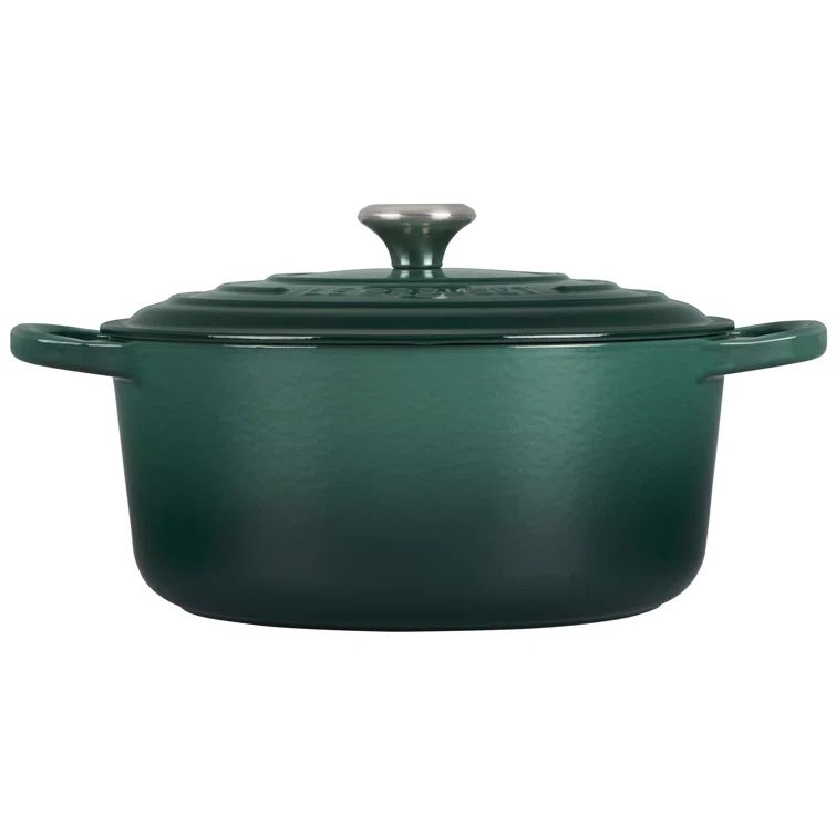 Artichaut Green Enameled Cast Iron 4.5 Quart Dutch Oven