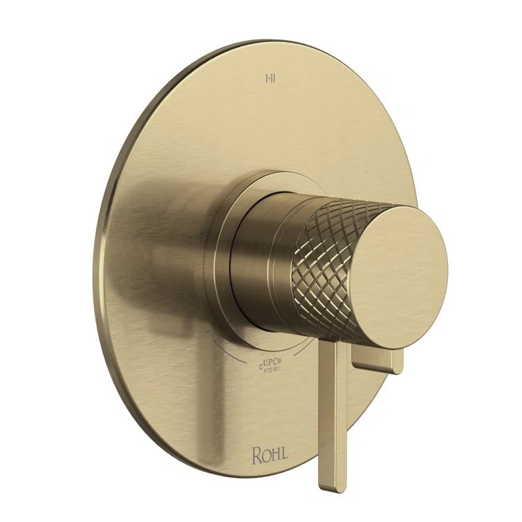 Polished Nickel Transitional Lever Trim with Circular Accents