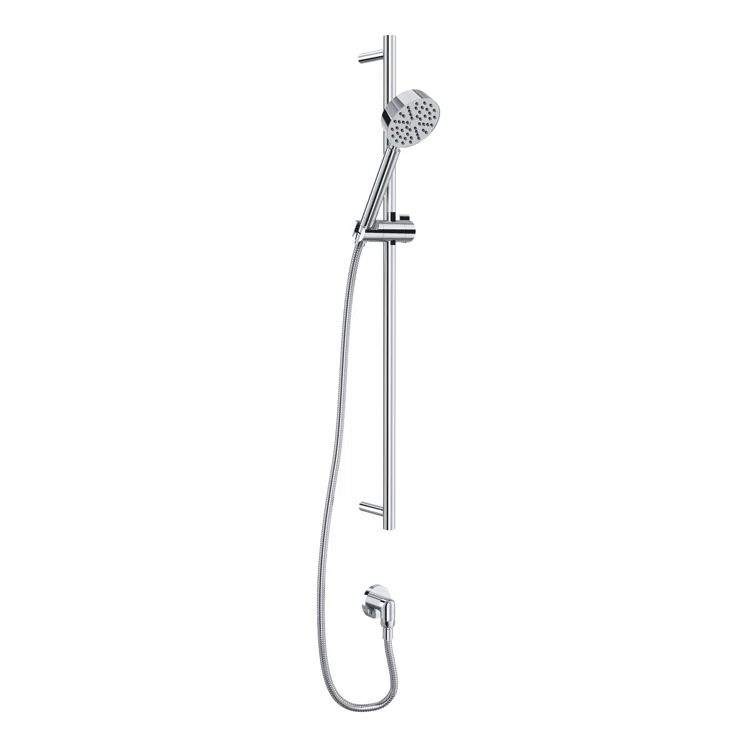 Polished Chrome Adjustable Wall Mounted Rain Handshower Set