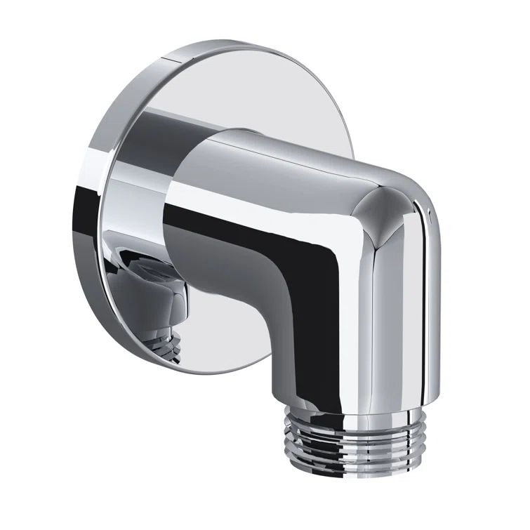 Polished Chrome 90-Degree Wall Handshower Connector