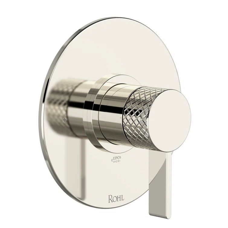 Polished Nickel Wall-Mounted Lever Trim