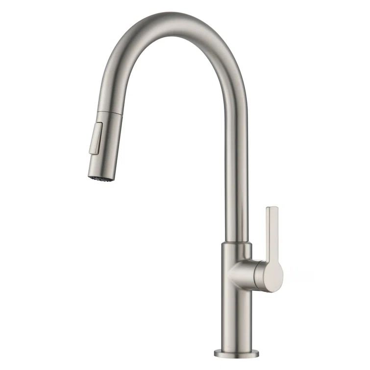 Stainless Steel Single Handle Pull Down Kitchen Faucet