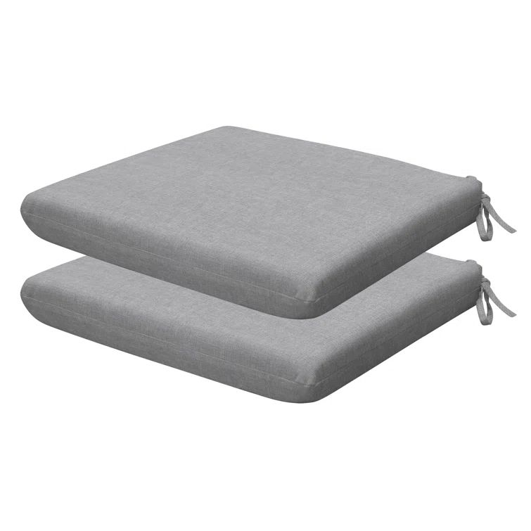 Platinum Gray Outdoor Universal Dining Seat Cushions Set