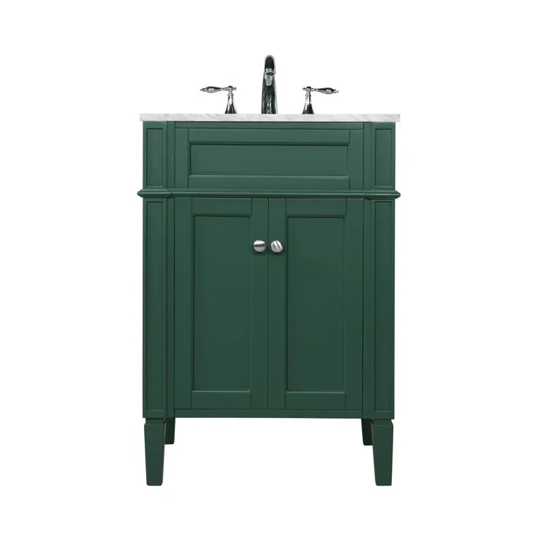 Rivers 24'' Green Solid Wood Single Bathroom Vanity