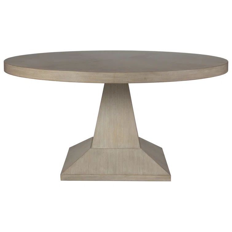 Contemporary Bianco Round Mahogany Dining Table