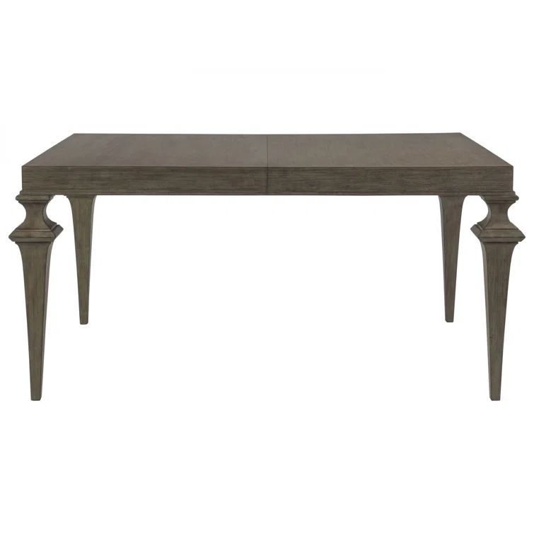 Transitional Grigio Mahogany Extendable Dining Table 63"-85"W