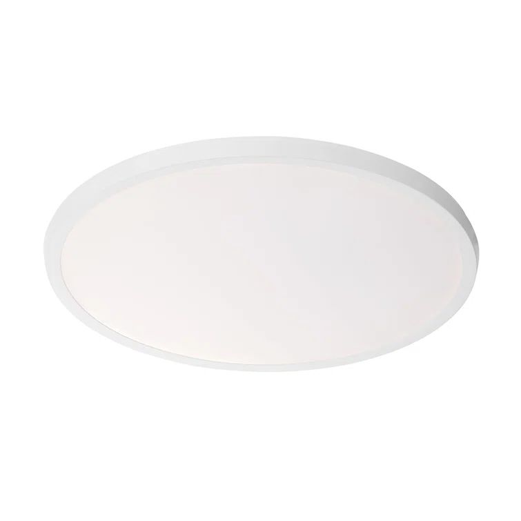 Argo 19'' White Aluminum LED Flush Mount Light