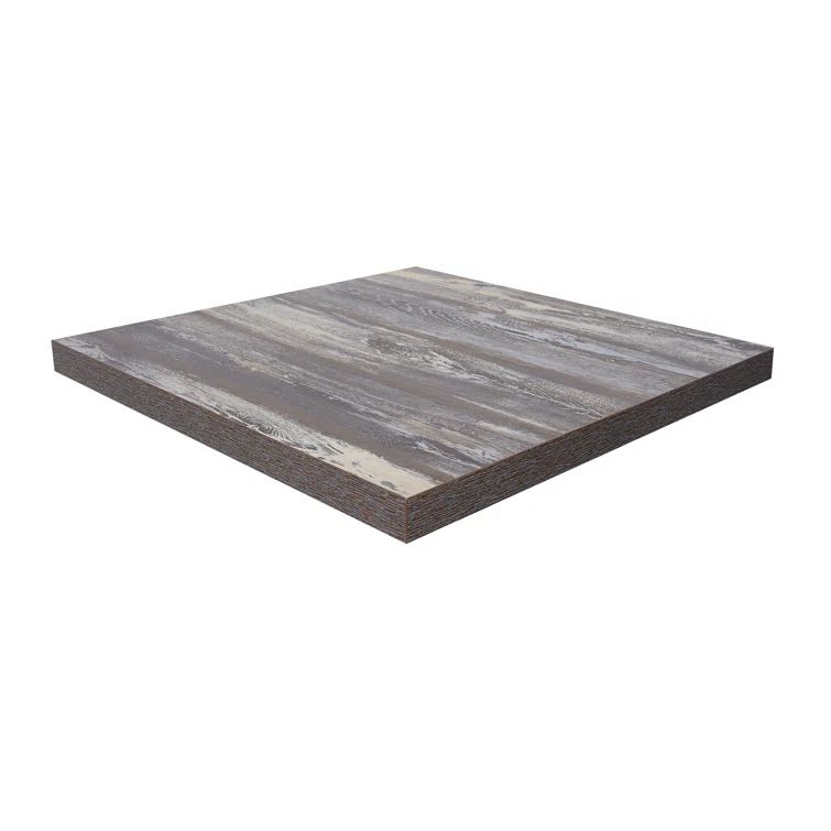 Farm House Gray Melamine Rectangular Table Top
