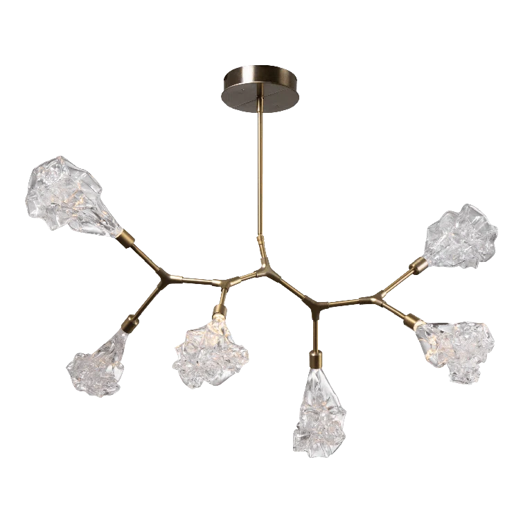Bronze Sputnik 8-Light Linear LED Chandelier