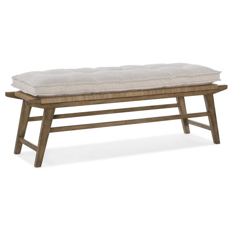 Cliffside Sundance 64.5" Beige Woven Rope Bed Bench