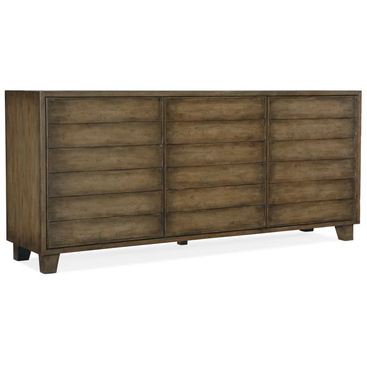 Cliffside 76'' Brown Transitional Buffet with Shutter Doors