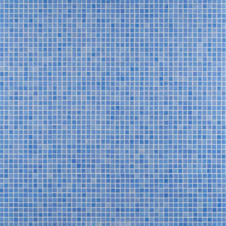Whirlpool Blue Polished Glass Mosaic Tile 12" x 18"