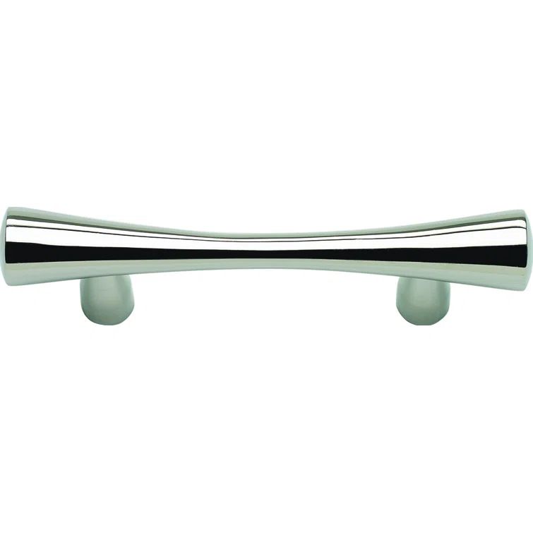 Polished Stainless Steel 4" Bar Pull Handle with Mounting Hardware