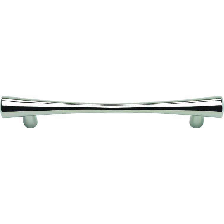 Polished Stainless Steel Modern Bar Handle with Mounting Hardware