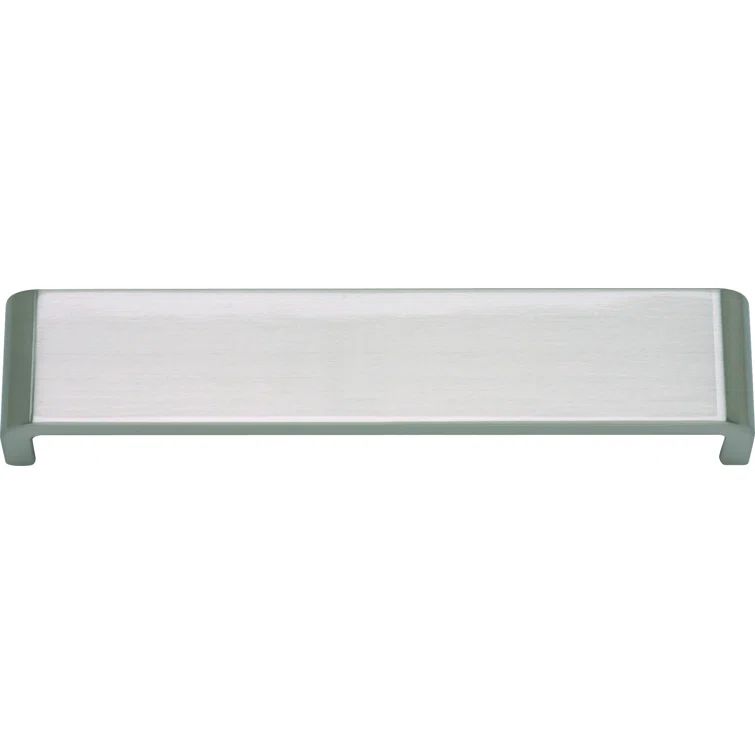 Brushed Nickel Modern Bar Pull with Mounting Hardware