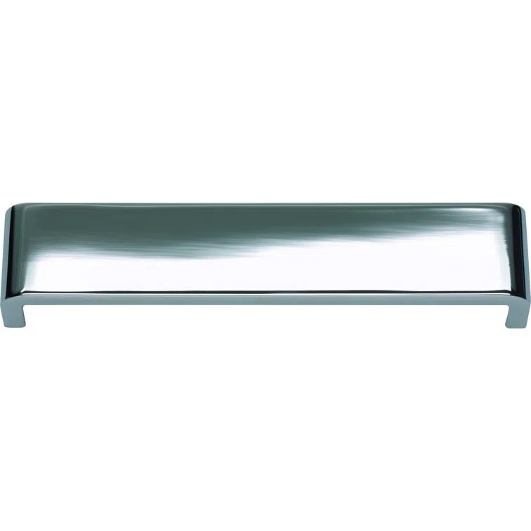 Polished Chrome Modern Bar Pull with Mounting Hardware