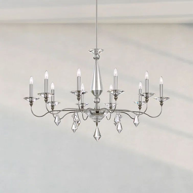 Elegant Crystal Rainbows 10-Light Traditional Chandelier