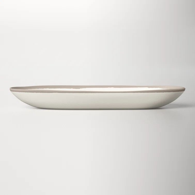 Vintage Stone Gray Eco-Friendly Round Serving Bowl, 30 oz