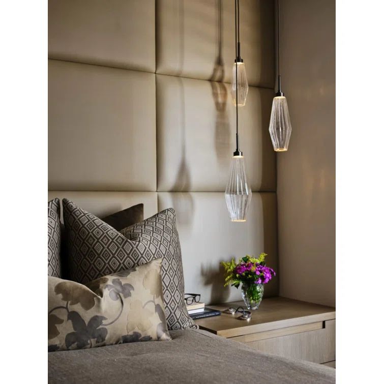 Aalto 23" Matte Black Round Multi-Light LED Pendant