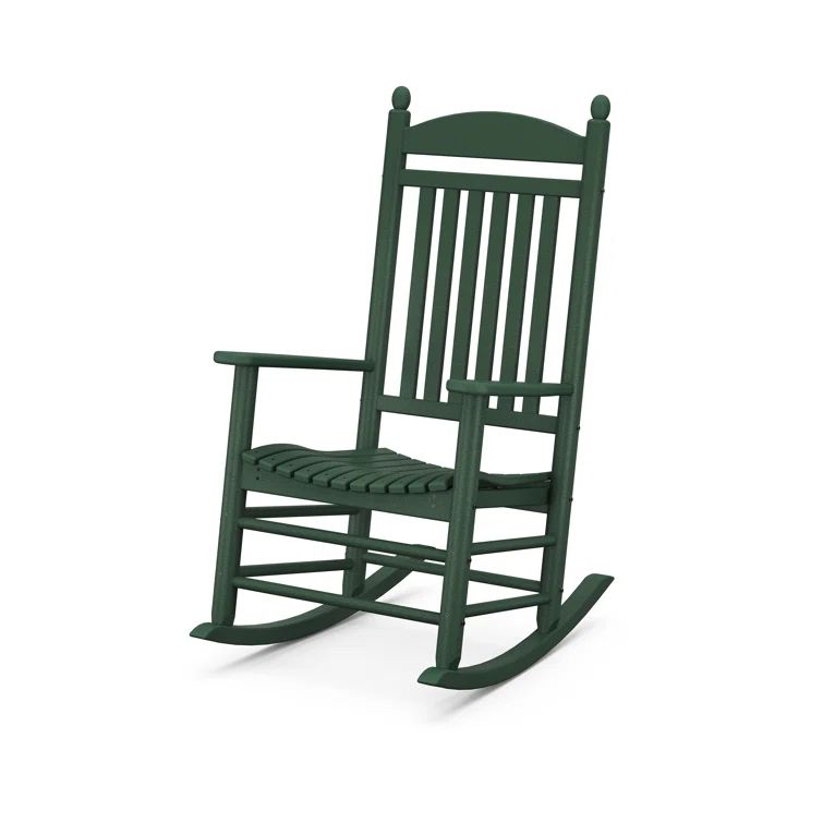 Jefferson Green Eco-friendly Outdoor Rocking Chair with Arms
