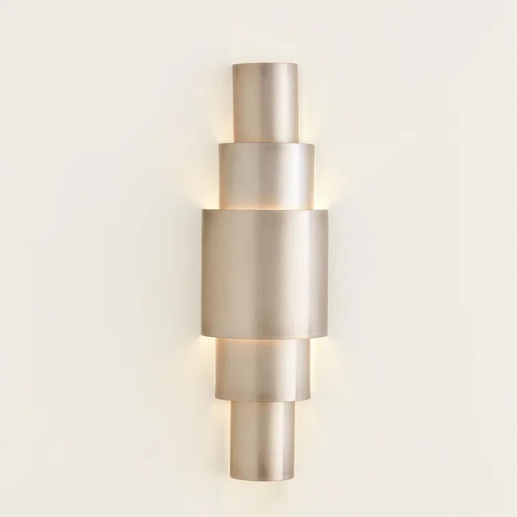Babylon Concentric Circles Antique Nickel Wall Sconce