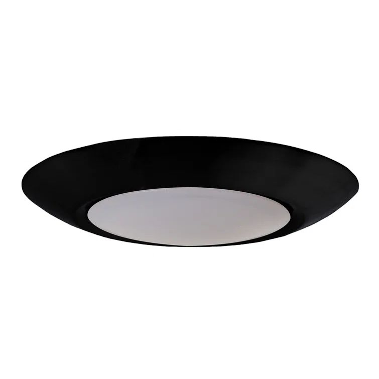 Modern Black and White LED Flush Mount Ceiling Light