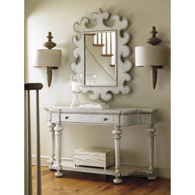 Lexington Oyster Bay Elegance Off-White Sideboard with Turned Legs