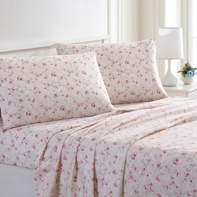 Kashmir Rose Twin Deep Pocket Microfiber Sheet Set