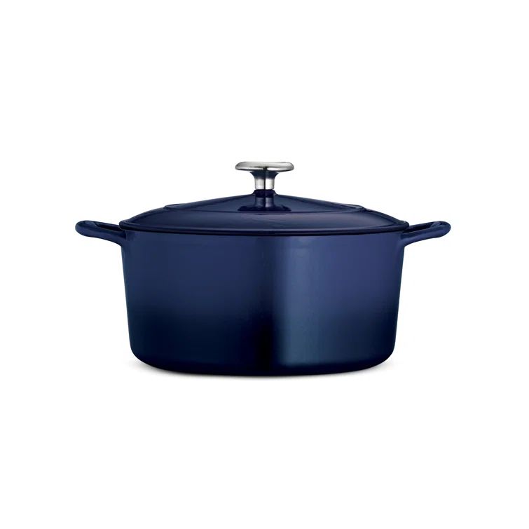 5.5 Quart Blue Enameled Cast Iron Dutch Oven with Lid