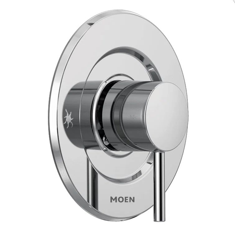 Modern Gold Polished Wall-Mounted Shower Lever Handle Trim