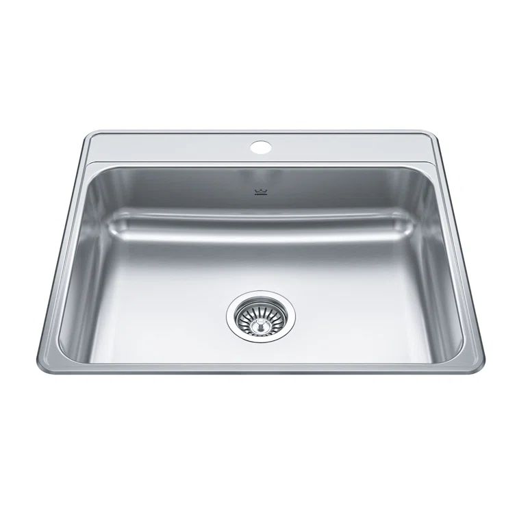 Creemore 25'' Stainless Steel Single Bowl Drop-In Kitchen Sink