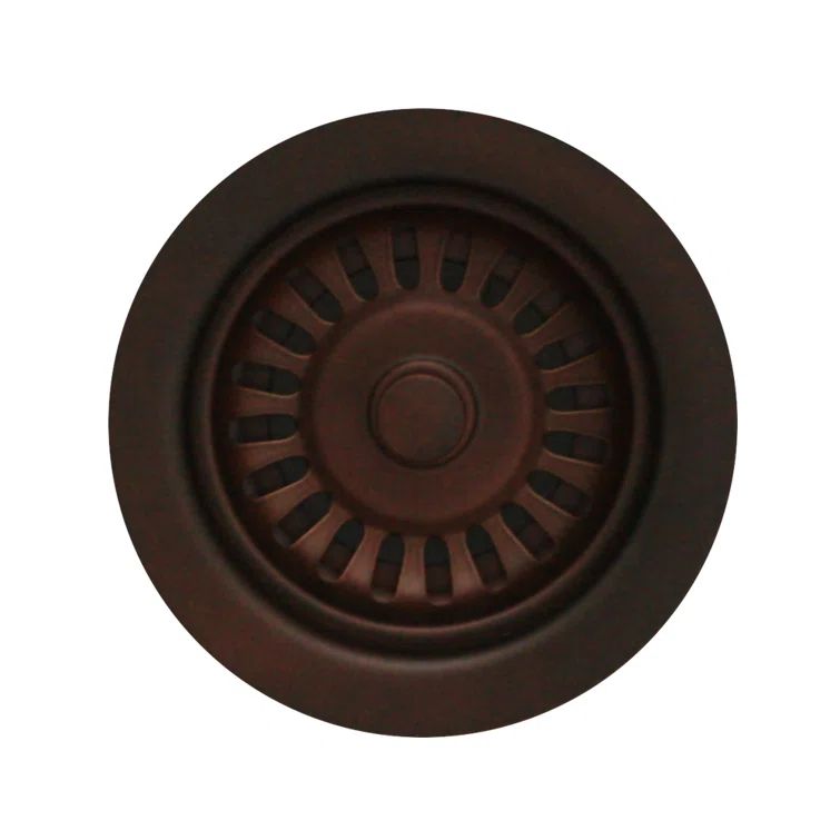 Mahogany Bronze 3.5'' Basket Strainer for Deep Fireclay Sinks