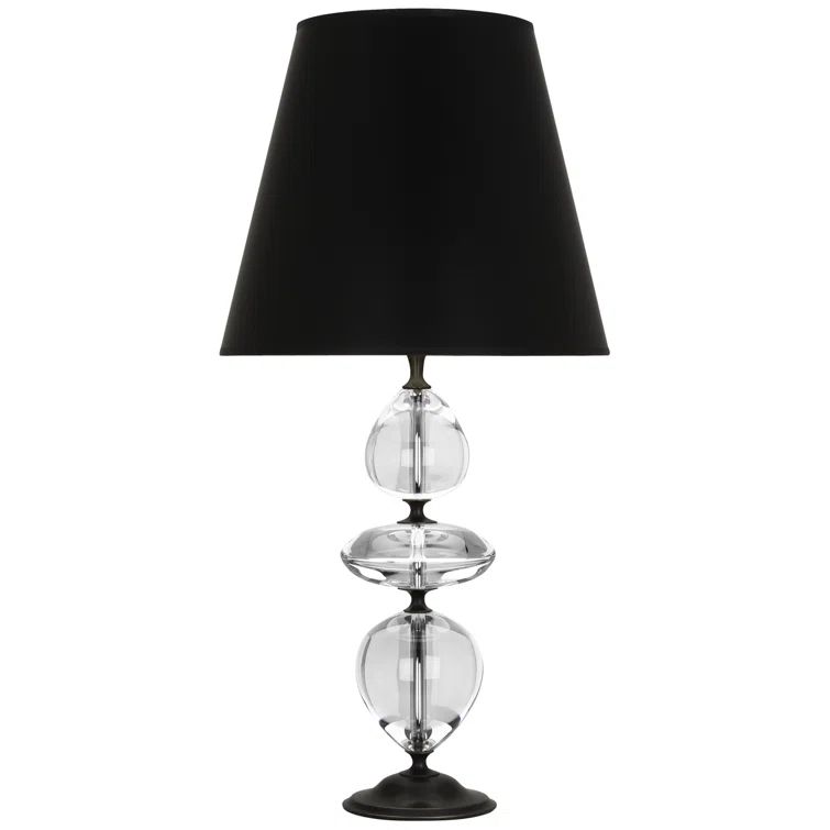 Orlando Black and Clear Crystal Table Lamp