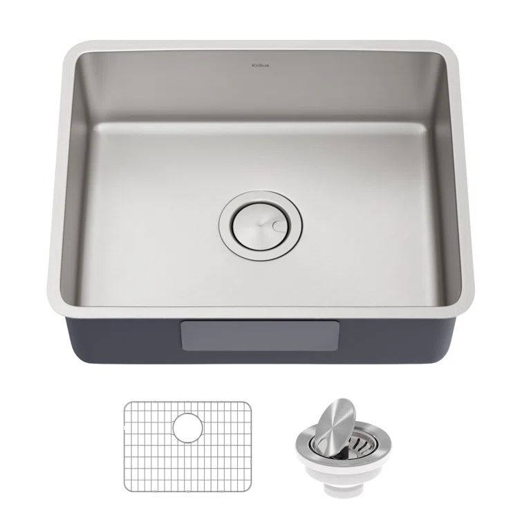 21-Inch Stainless Steel Single Bowl Drop-In Kitchen Sink