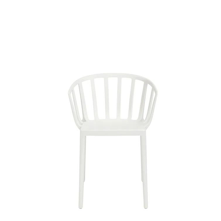 Venice White Classic Indoor/Outdoor Plastic Arm Chair