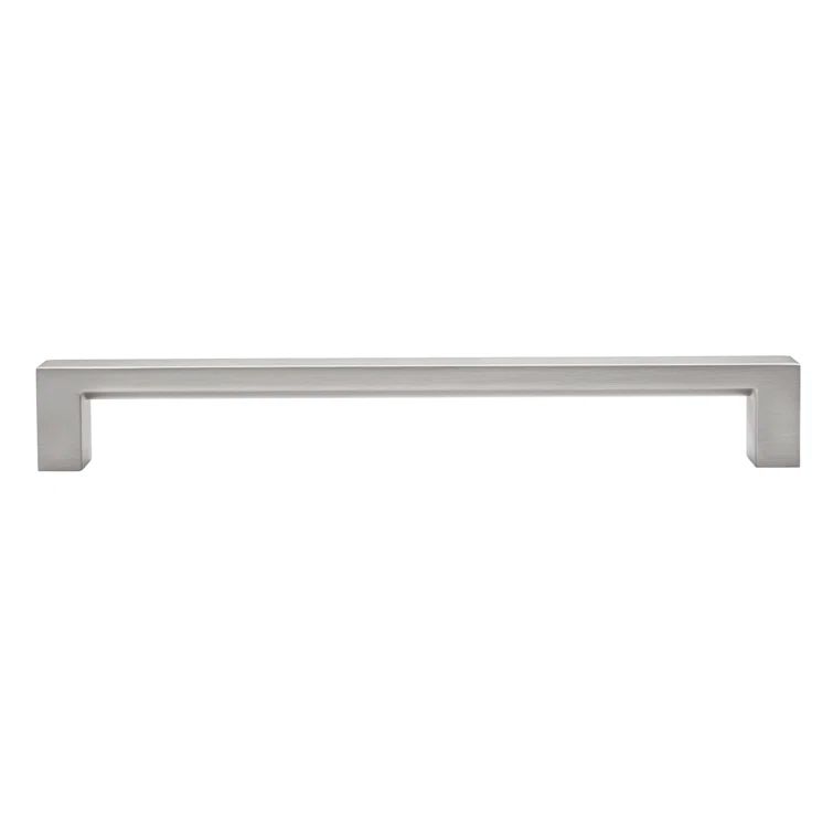 Architectural 12-inch Satin Nickel Rectangular Appliance Bar Pull