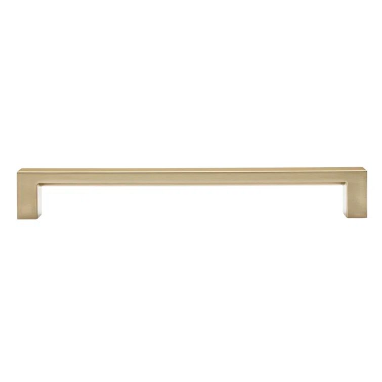 Architectural Satin Brass 12" Appliance Bar Pull with Mounting Hardware