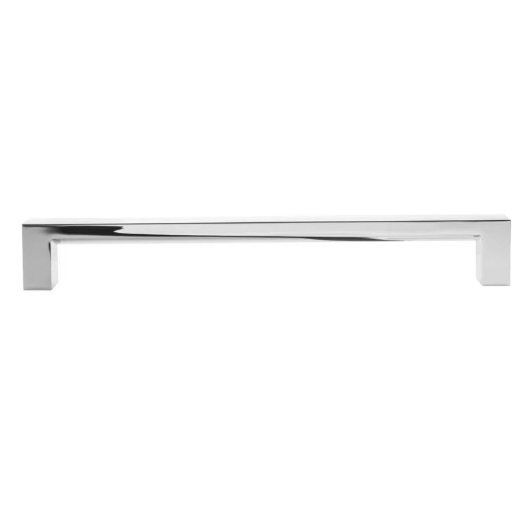 Architectural 12" Polished Nickel Rectangular Appliance Bar Pull