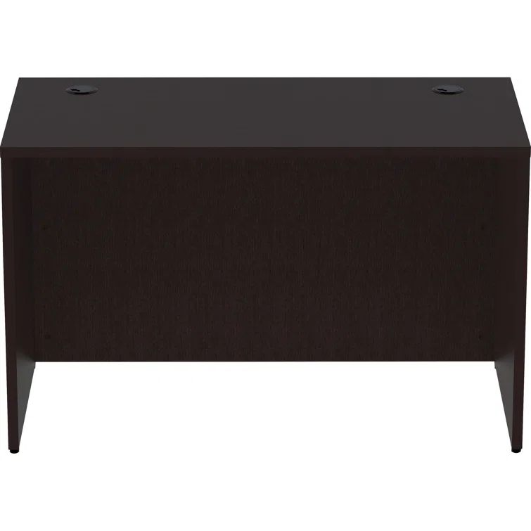 Espresso Laminate Rectangular Desk with Modesty Panel