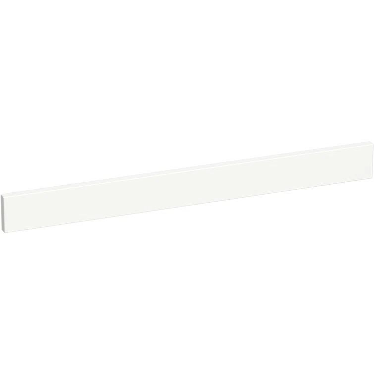 Miami White Quartz Rectangular Countertop Backsplash