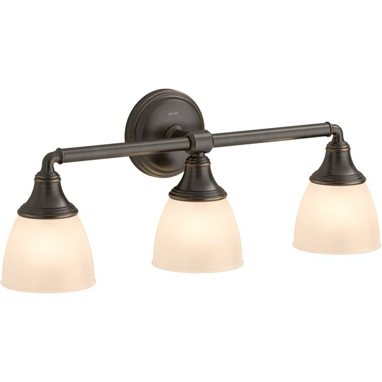 Devonshire Vintage 3-Light Oil Rubbed Bronze Bathroom Vanity Lantern