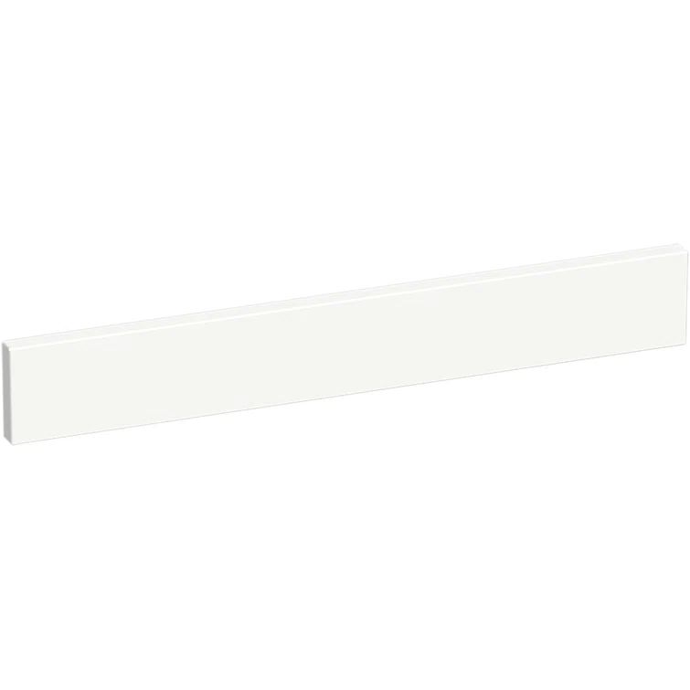 Miami White Quartz 25-Inch Rectangular Countertop Backsplash