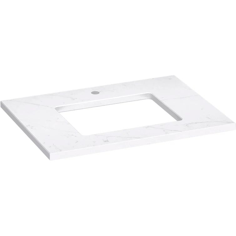 Silestone Quartz 31-Inch Vanity Top with Rectangular Cutout