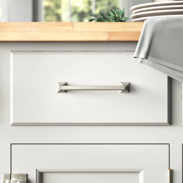 Polished Nickel 3" Traditional Bar Pull with Mounting Hardware