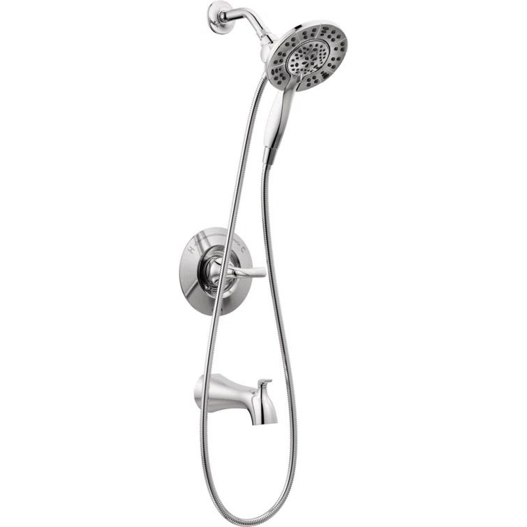 Chrome Dual-Function Wall Mounted Shower Faucet Set