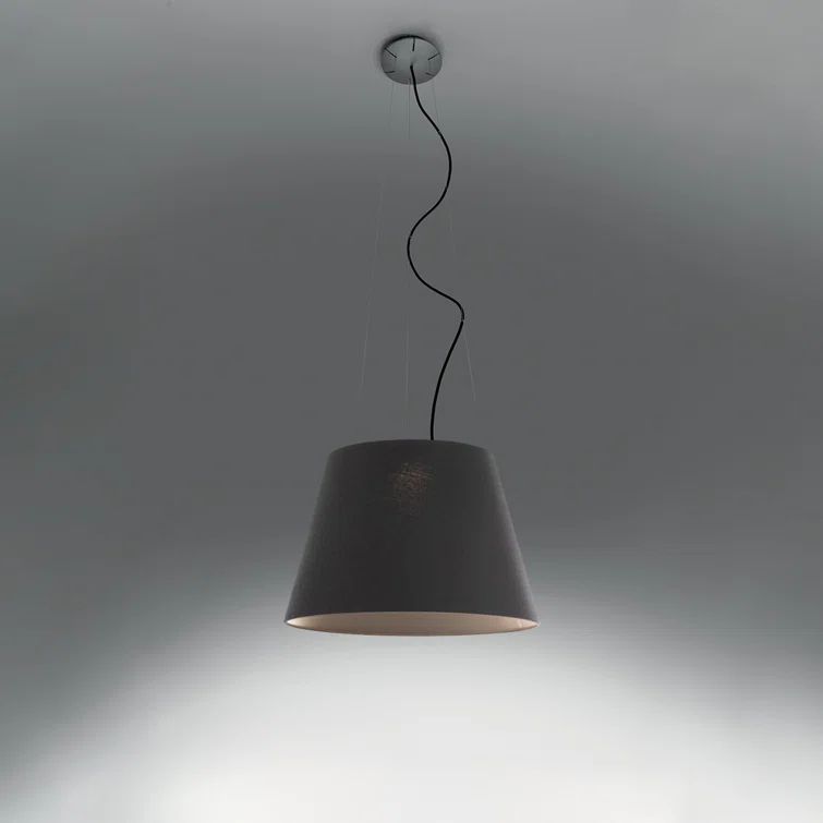 Basalt LED Indoor/Outdoor Drum Pendant Light