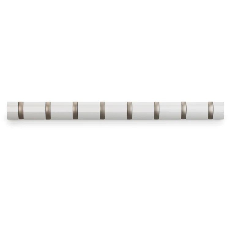 Umbra Flip 8 Sleek White Hardwood Wall Hook