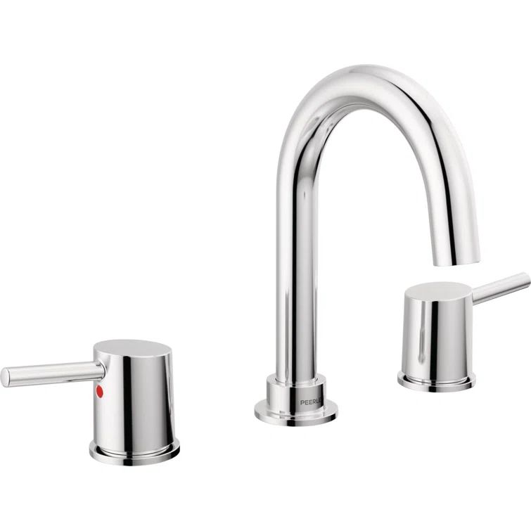 Precept Polished Chrome Two-Handle Widespread Bathroom Faucet